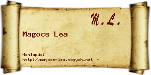 Magocs Lea névjegykártya